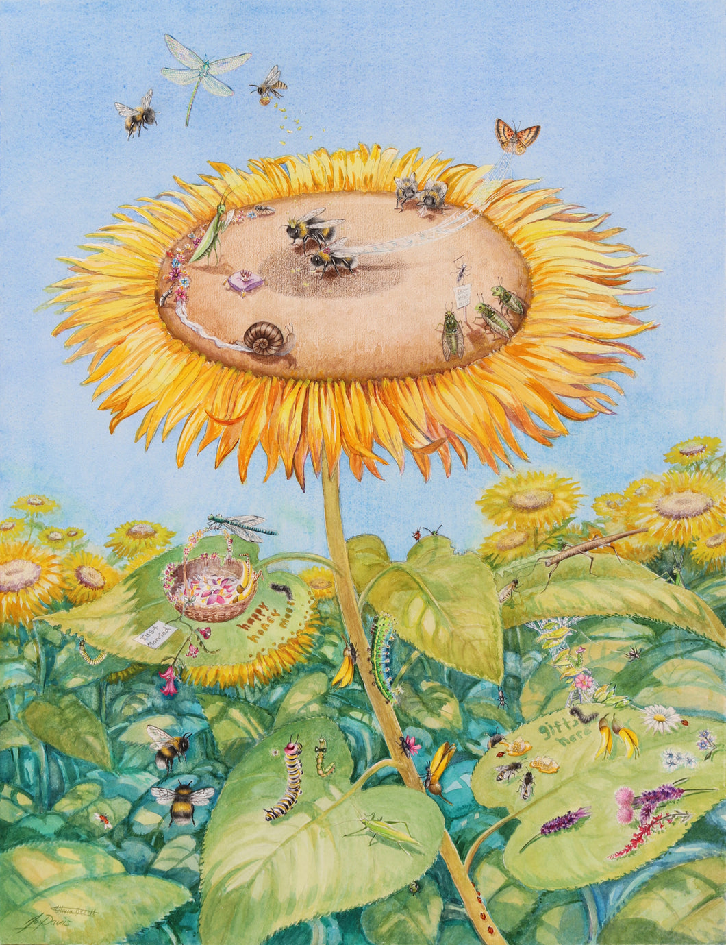 Original 'Bee Wedding' collaboration piece between Josephine Davis and Olivia Bezett