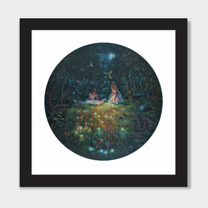 In A Moonlit Glade print