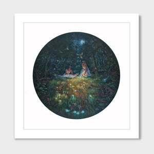 In A Moonlit Glade print