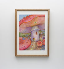 Load image into Gallery viewer, Mushroom Village print