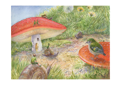 SALE - The Snail Race, A4