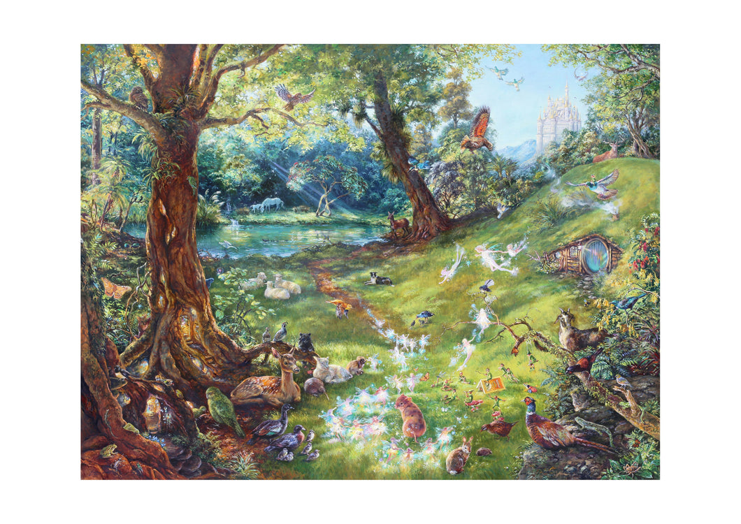 SALE - A Kiwi Summer Twilight Gathering print, A2