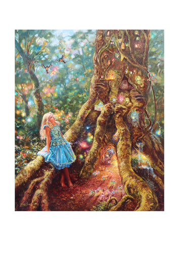SALE - The Fairy Tree print, A3