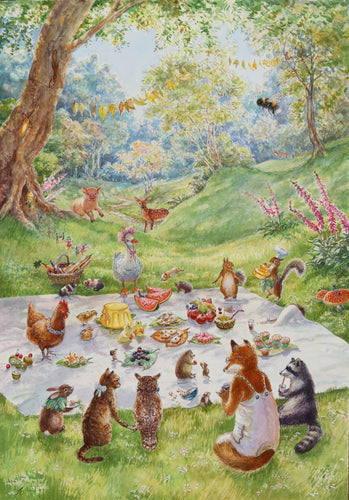 Original 'The Picnic' collaboration piece between Josephine Davis and Olivia Bezett